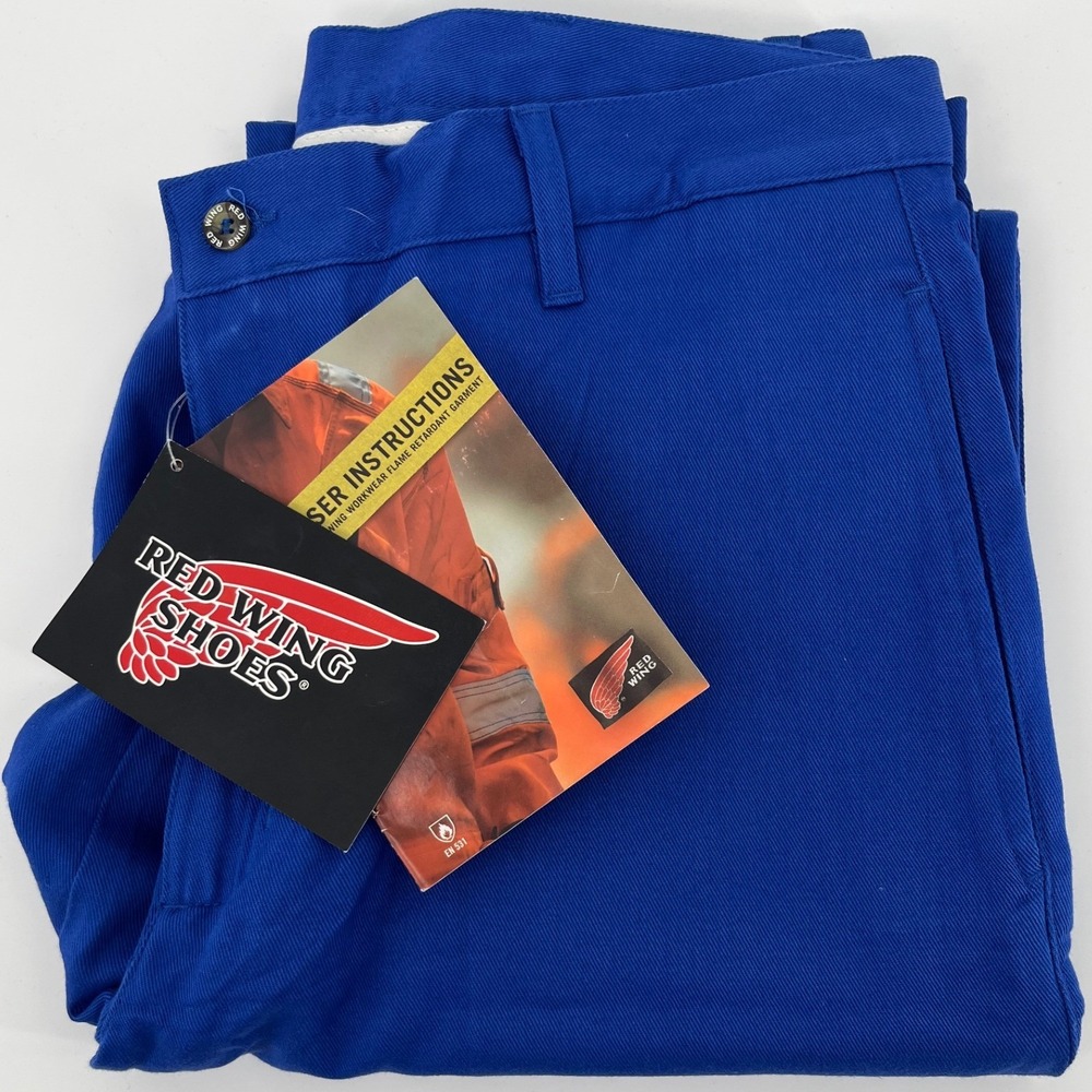 Red Wing Work Pants Mens 36 Blue Flame Retardant Reflective RW 76090